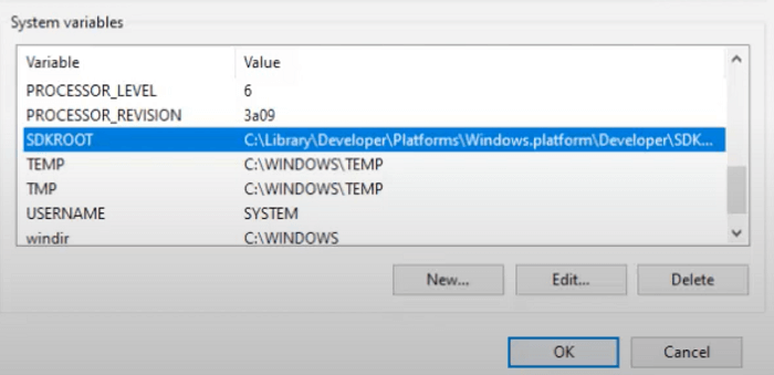 Setting Swift environment variables on Windows